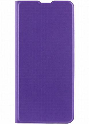 Кожаный чехол-книжка getman elegant (pu) для motorola edge 40 фиолетовый