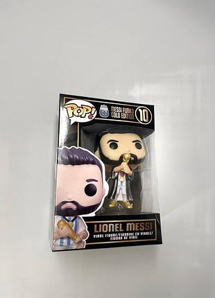 Колекційна фігурка lionel messi — messi funko gold edition (world cup champion)