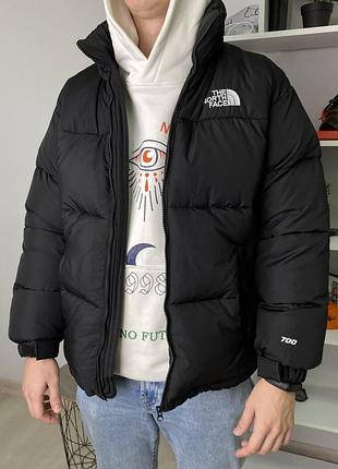 Пуховик зимовий чоловічий the north face 700 чорний