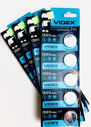 Батарейка літієва videx 5 pcs blister card