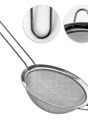 Сито 14см с ручкой ss r90177-14 тм stenson