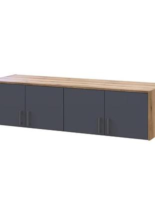 Антресоль doros ронді дуб артизан/графіт дсп 160х52х41 drs- )