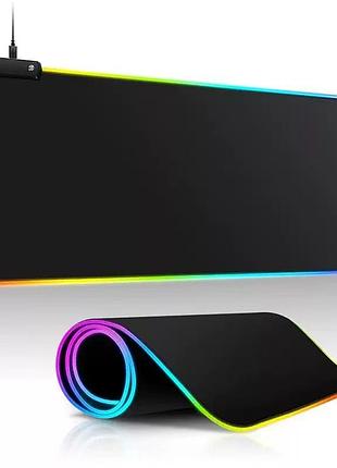 Игровой коврик для мыши с rgb- подсветкой размер 30*70см xl-1747 (30)