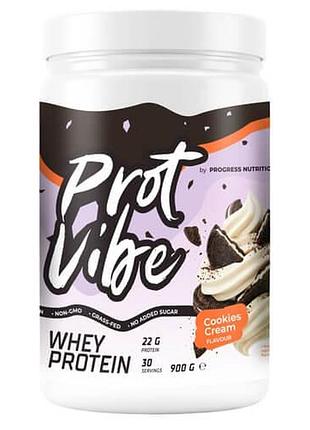 Progress whey protein vibe 900 грам печиво крем