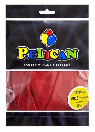Латексні кульки "( ) пастель червоний, pelican 10шт