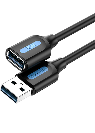 Кабель vention usb. a male to a female extension cable black pvc type (cbhbi) (cbhbi)