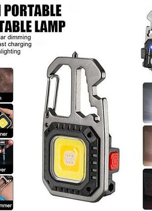 Фонарь multifunctional ultra(white+yellow+red), multitool, li-ion аккум., магнит, карабин, отвертка, зу type-c