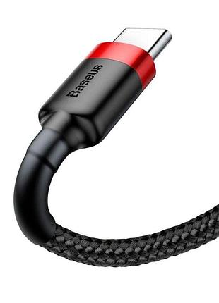 Кабель baseus cafule cable usb for type-c red+black ( ) 4