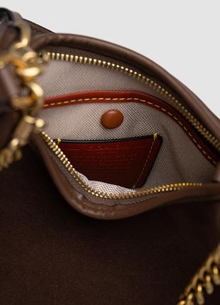 💎 coach juliet shoulder bag brown suede 3