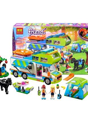 Детский конструктор 10858 bela friend домик на колесах 493 детали