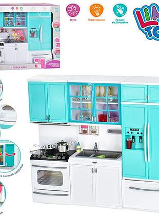 Набор мебели для куклы с плитой и холодильником limo toy qf26210g игрушечная кухня со светом и посудой