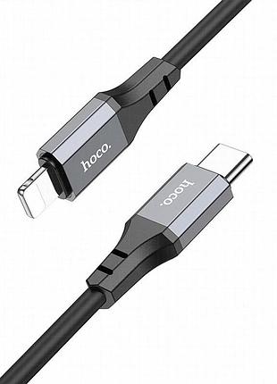 Дата кабель hoco x86 spear type-c to lightning 20w (1m) black 2