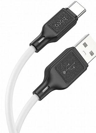 Дата кабель hoco x90 cool silicone usb to type-c (1m) white 2