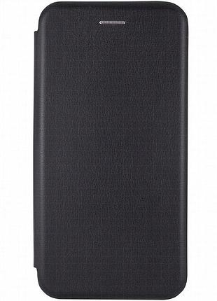 Кожаный чехол-книжка classy для xiaomi redmi note 14 5g черный