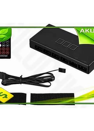 Ve контроллер 2e gaming argb new version с пультом дистанционного управления 6x4pin 6x5v 3pin 1x2pin l n6w_ver