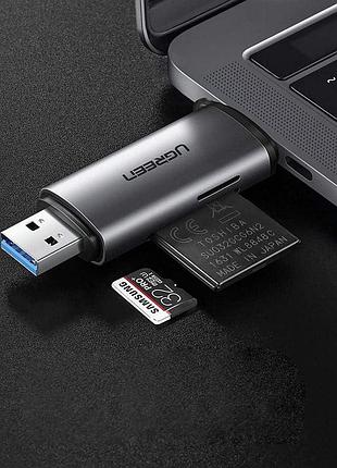 Кардрідер ugreen usb-c/usb-a card reader ( ) ( ) 4