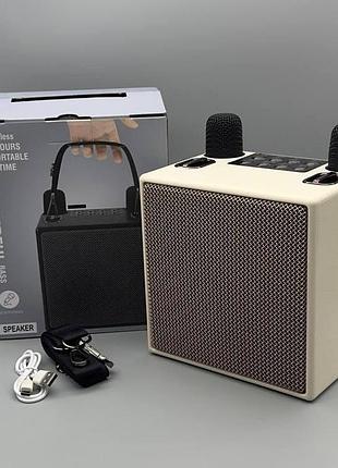 Колонка bluetooth marshall speaker с двумя микрофонами (черный)