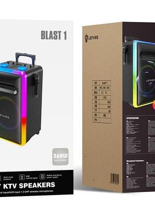 Колонка bluetooth lenyes blast (bt. ) rgb tws (450x740x366мм)