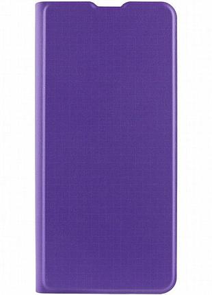Кожаный чехол-книжка getman elegant (pu) для motorola moto g32 фиолетовый