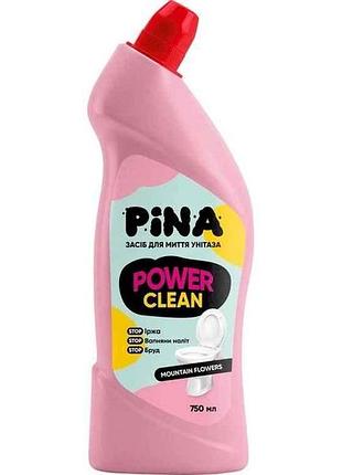 Засіб для миття унітазу 750мл power clean “mountain flowers” тм pina