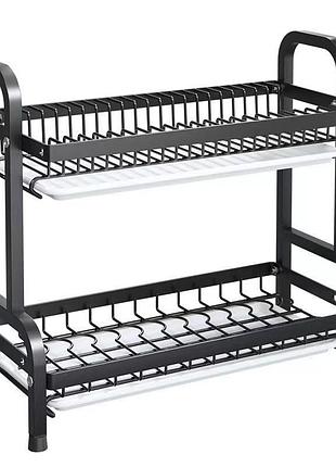 Сушарка, стійка для сушіння полиця для зберігання double layered bowl rack "¶ ap-2(10)
