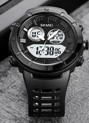 Годинники наручні skmei, black/white 2