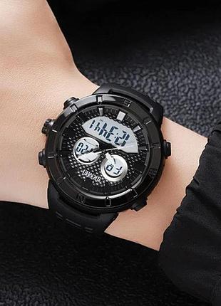 Годинники наручні skmei, black/white 4