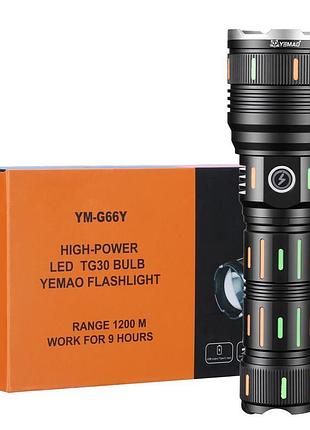 Фонарь yemao tg,, power bank, зу type-c, zoom