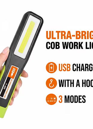 Високояскравісний led налобний ліхтар-трансформер 3 режими usb магніт гачок