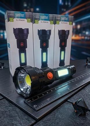 Panther pt‑b916b — универсальный led‑фонарь с cob‑модулем 3