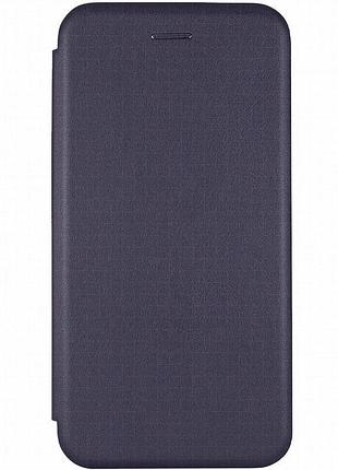 Кожаный чехол-книжка classy для xiaomi redmi 15 (eu) темно-синий