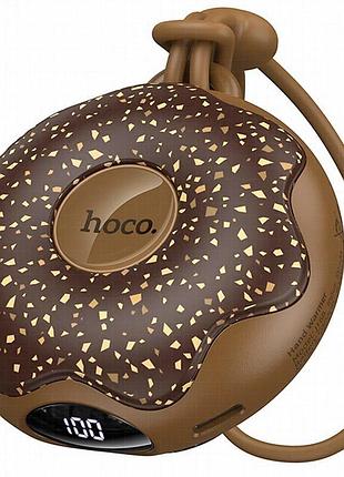 Портативный обогреватель для рук hoco j168 donut double-sided 2500 mah brown
