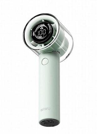 Портативный вентилятор с дисплеем wiwu wi-fs010 3000 mah green