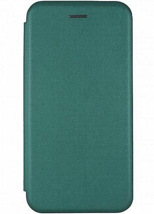 Кожаный чехол-книжка classy для apple iphone 7 / 8 / se (2020) (4.7") зеленый