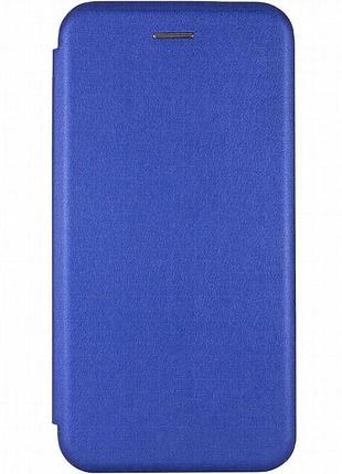 Кожаный чехол-книжка classy для samsung galaxy a37 5g синий