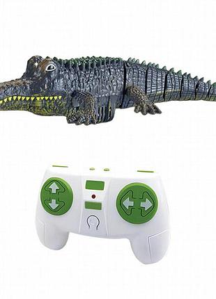 Лодка на радиоуправлении sht msd668 crocodile 2.4g green