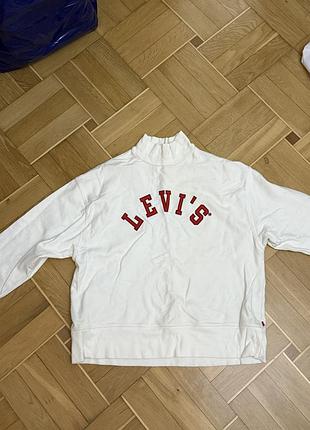 Світшот жіночий levi’s білий з написом