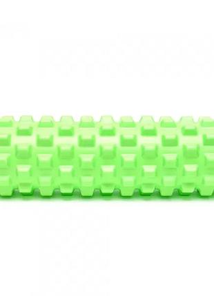 Роллер для занятий йогой и пилатесом gemini grid bubble roller g0010 зелёный 2