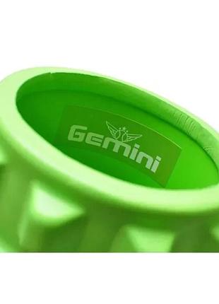 Роллер для занятий йогой и пилатесом gemini grid bubble roller g0010 зелёный 4