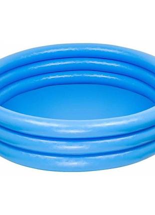 Басейн надувний 59416np трикільцевий crystal blue pool, intex