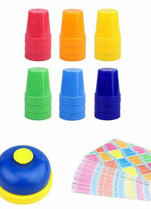 Настольная интерактивная игра ummi 22051 quick cups blue / orange