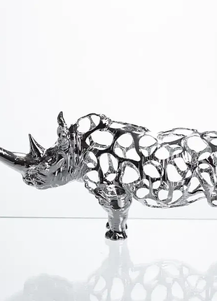 Декоративна фігурка rhinoceros 23x6x10 см металева hp-7-23