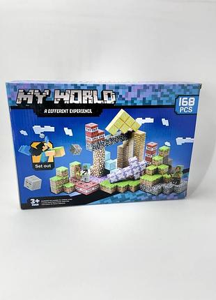 Дитячий конструктор у стилі майнкрафт my world, елементів
