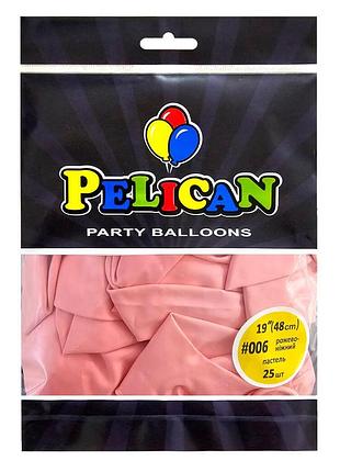 Латексні кульки "( ) пастель рожевий ніжний, pelican 25шт