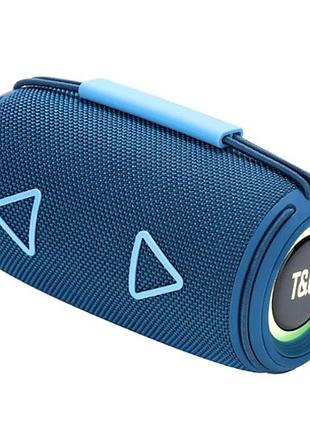 Bluetooth-колонка с rgb подсветкой, speakerphone, радио, blue