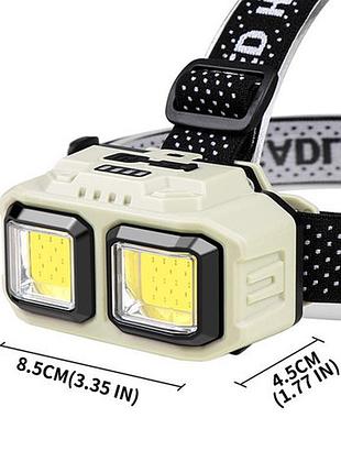 Ліхтар налобний ), motion sensor, waterproof,, зп type-c, box 3