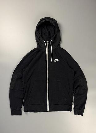Зіпка nike sportswear full-zip hoodie black s чоловіча зіп худі