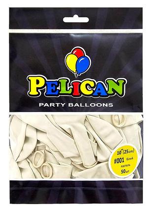 Латексні кульки "( ) пастель білий, pelican 50шт