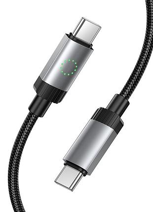 Кабель hoco star charging data cable c to c black ( ) 4