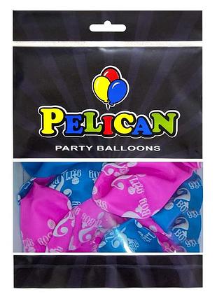 Латексные шарики "(30сm) "girl or boy?" розовый стр. pelican 50шт